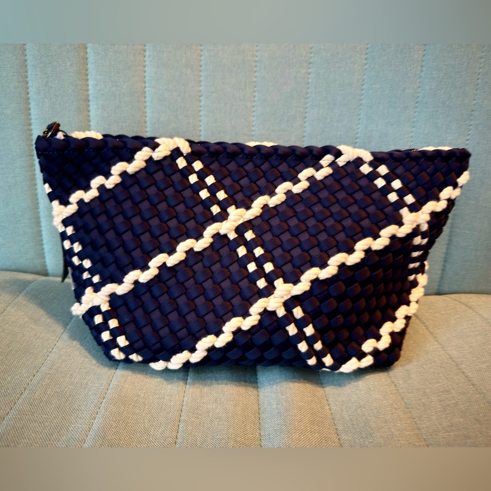 NWT Naghedi Portofino Cosmetic in Ink Blue